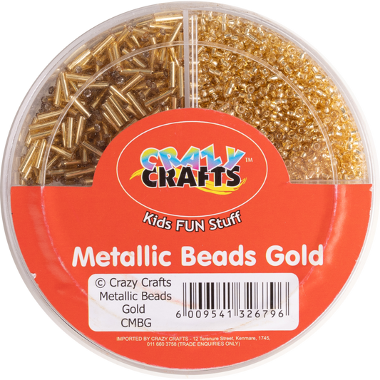 Crazy Metallic Beads Gold