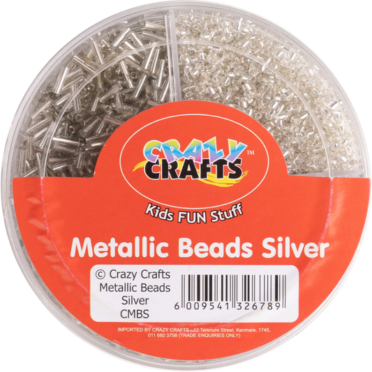 Crazy Metallic Beads Silver