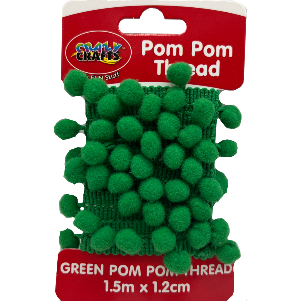 Crazy Pom Pom Thread Green