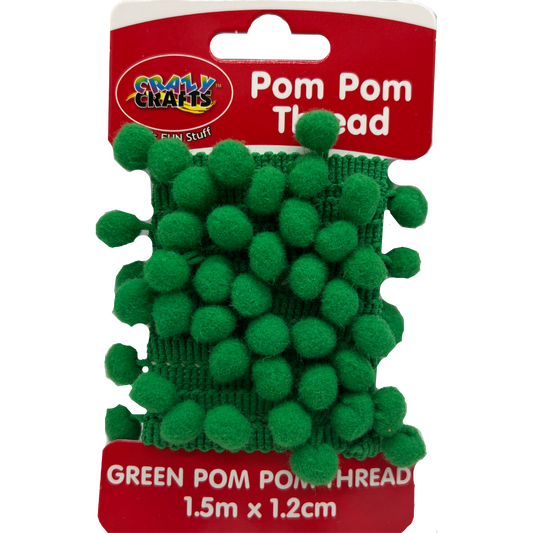 Crazy Pom Pom Thread Green