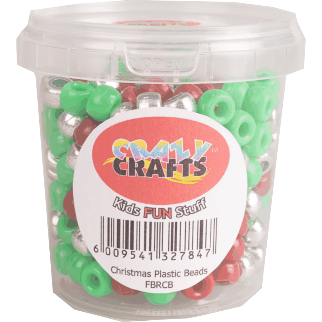 Festive Plastic Beads - Tub
