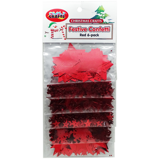 Festive Confetti Red