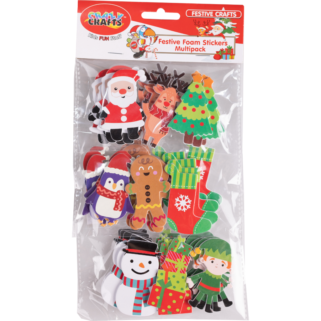 Festive Crafts - Festive Foam Stickers Multipack