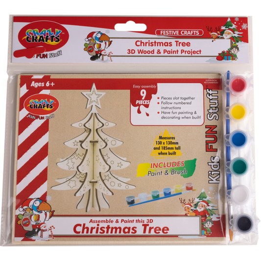 Festive Crafts - 3D Wooden Christmas Tree