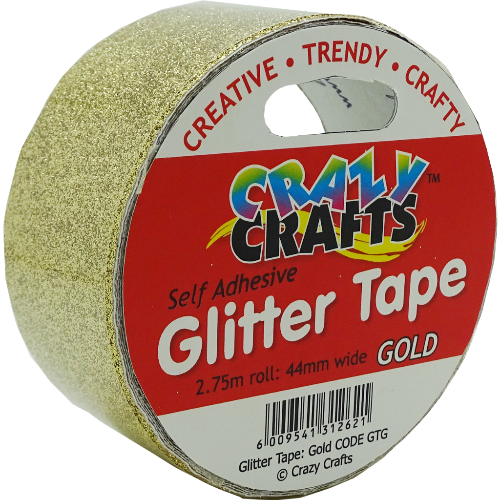 Glitter Tape Self Adhesive - Gold