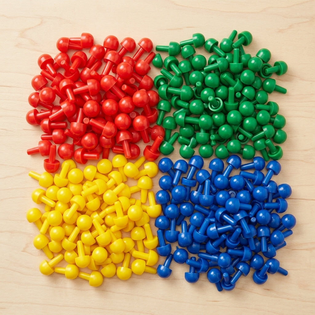 Pegs 500 in a Bag (4 Colours)