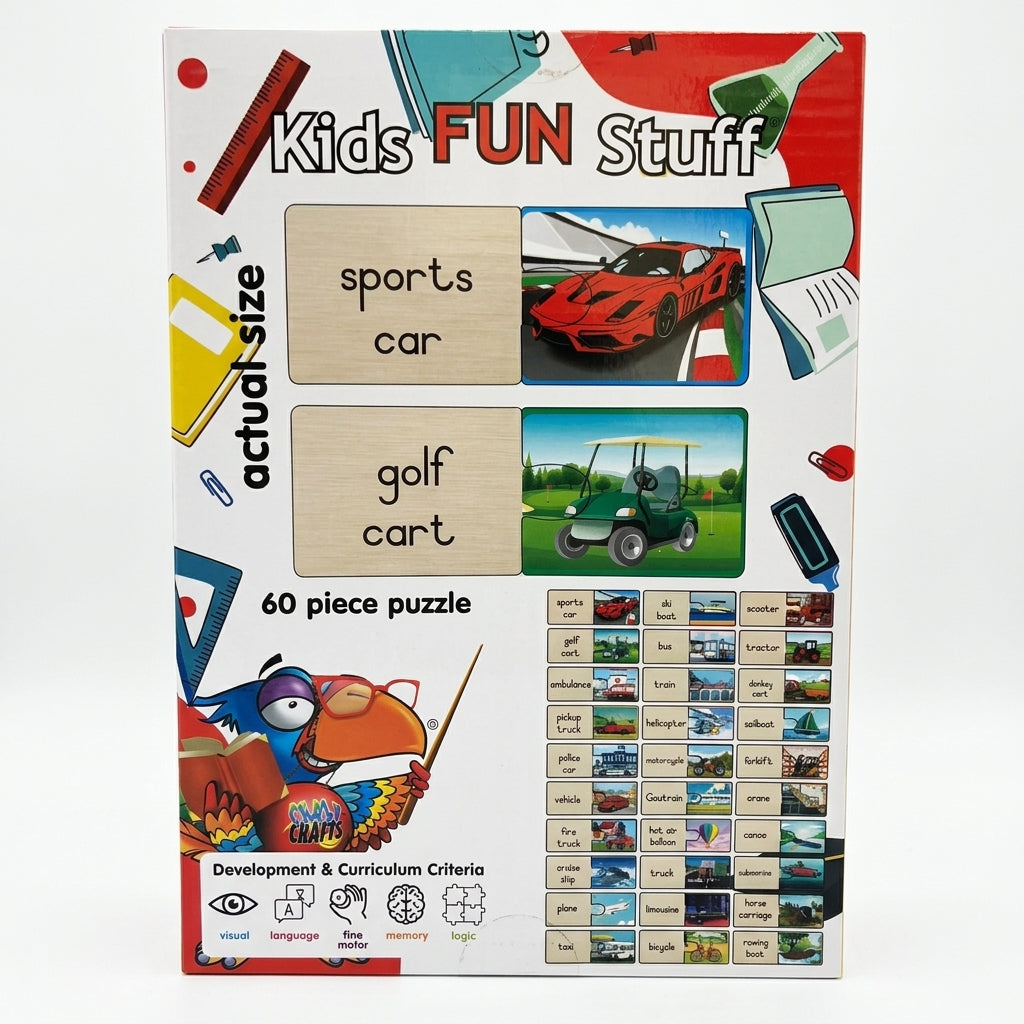 Craft-Ucation Puzzles English - Transport (60 Pieces)