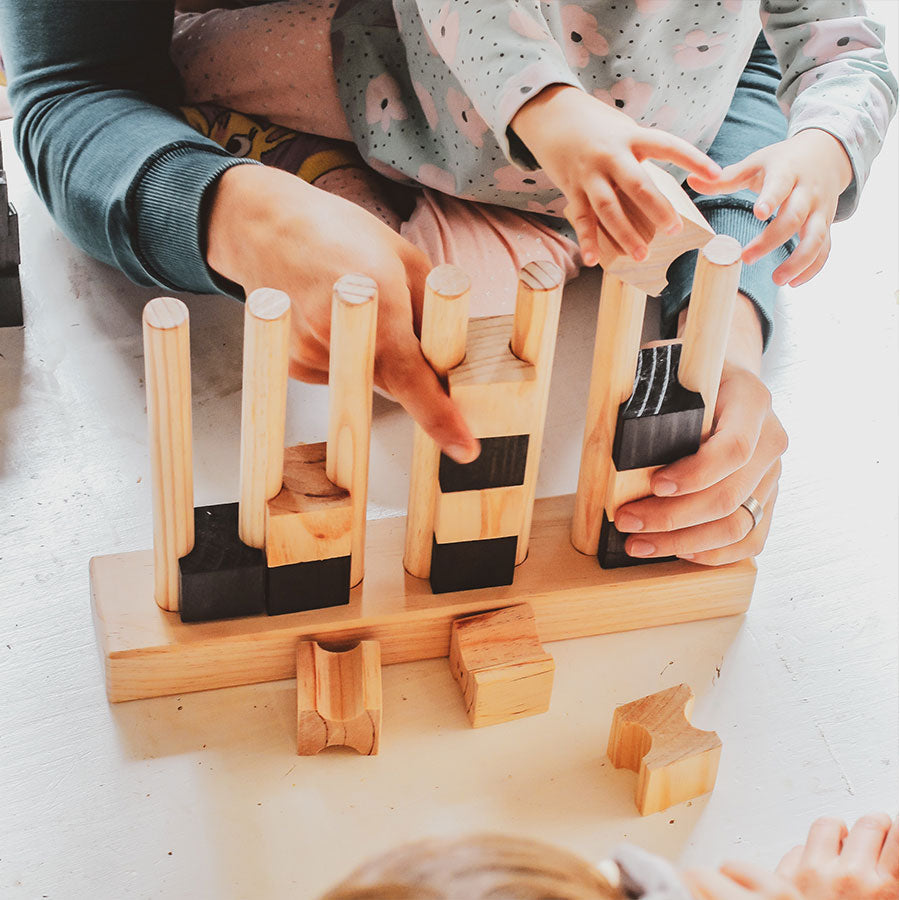 wooden family board game
