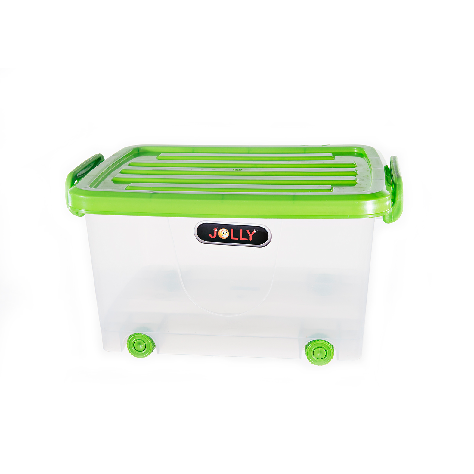 Capacity - 16 Litres. Base Is Clear. Multiple Lid Colours Available. Easy To Carry. Mobile 4-Wheels. Stackable. Great For Toys, Garage And More.
