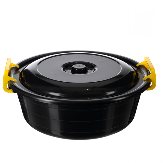 Finally A Storage Solution For Flexible, Round And Curved Goodies: Cable, Extension Cords And Ropes, Hosepipe Etc Capacity - 40 Litres. Multi-Purpose Use. On The Go Or At Home. Easy To Handle. The Unit Can Be Held Both From The Body Grip As Well As The Handle. Stackable. The Lid Fits Snugly To The Base And Remains Secure With The Use Of Sturdy Clip lock Latches, Helping Keep Contents Safe. Modern Design. Made From - A Mix Of Virgin And Recycled Polypropylene Material.