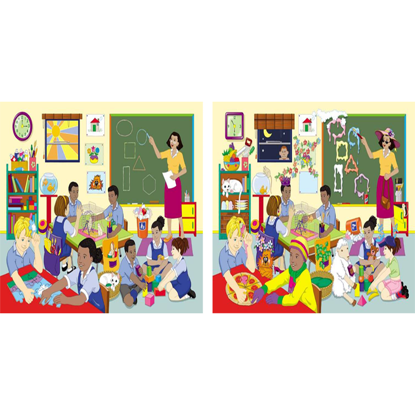 2 Sets In One 2 x 60 Pieces. Size - A3. Doing Puzzles Can Be Considered A Complete Brain Exercise. Greater Attention To Detail.