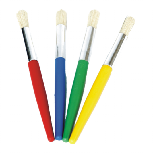 Set Of 4 Brushes. Durable, Plastic Handles. Top Quality Bristles.