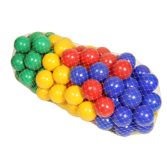 100 Balls. Improves Kids' Motor Skills, Hand-Eye Coordination And Timing. 100 Balls. Multi Coloures.