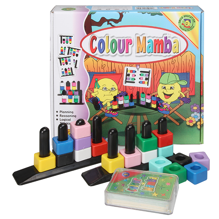 Promotes Thought, Planning, Reasoning and Logical Processes. Includes Game Cards. Can Be Used For Educational Purposes. Can Be used Just As A Fun Toy. Suitable For Ages Grade R and Above.