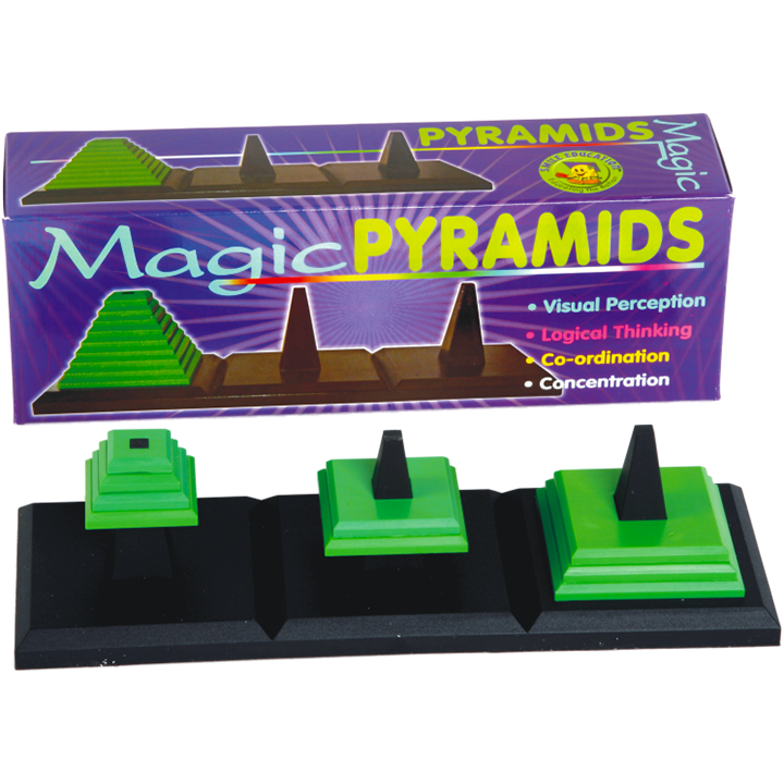 This Game is deal For: Visual Perception. Logical Thinking. Co-Ordination. Concentration. Includes Stacking Pieces And Stacking Base. Have Hours Of Fun With This Very Exciting Toy!