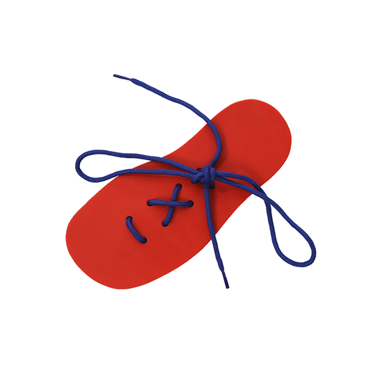 Great Tool to Teach Children how To Tie Their Shoes. Includes One by Shoe Shape. Includes Lace To Learn How To Tie A Shoe.