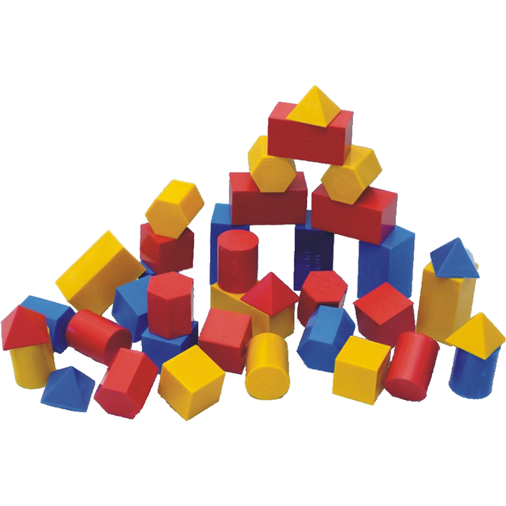 Geometric 3D Objects 15pc Glued