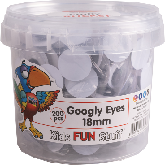 Googly Eyes - 18mm 200pcs