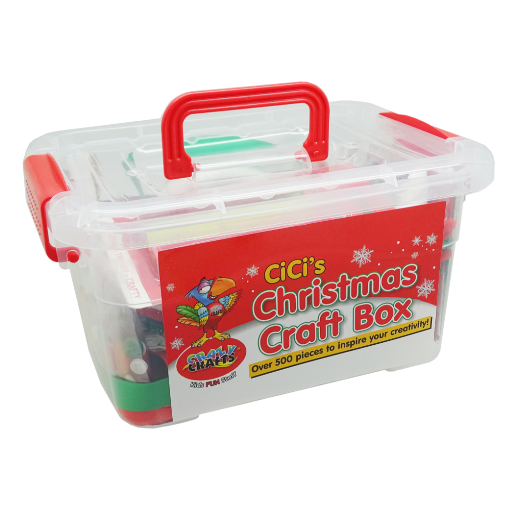 Over 500 pieces of inspiration for your yuletide crafting! This Christmas-themed art box is complete with a handle for easy portaging and side clips for a secure seal. Get crafting and have a jolly good time!