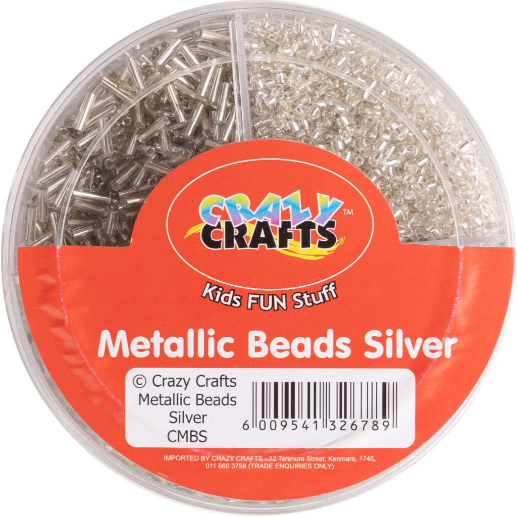 Crazy Metallic Beads Silver