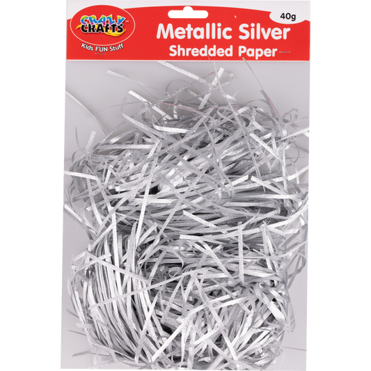 Metallic Shredded Paper - Silver