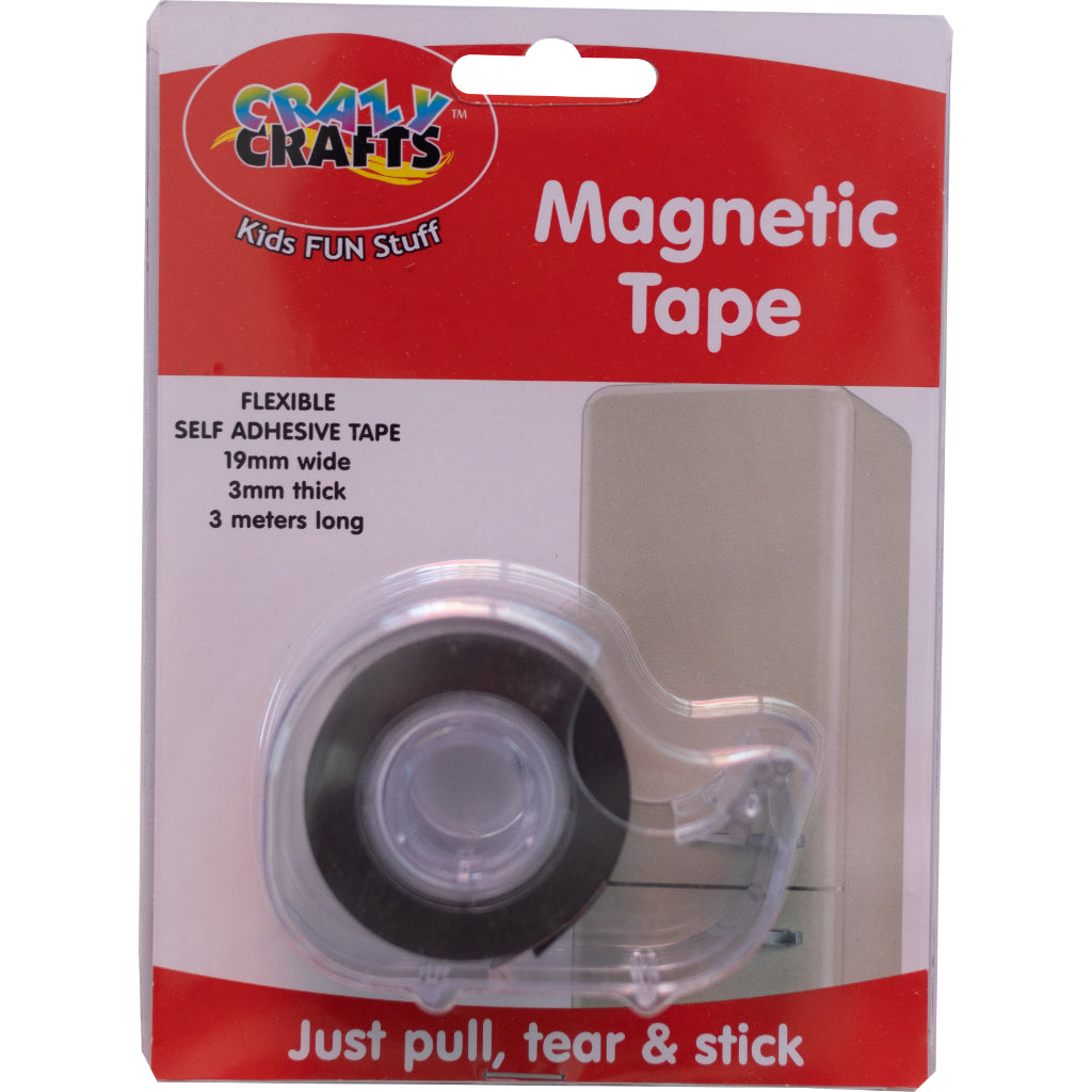 Dispenser For The Magnetic Tape. Simply Pull, Tear & Stick. 19mm Wide. 3mm Thick. 3 Meters Long.