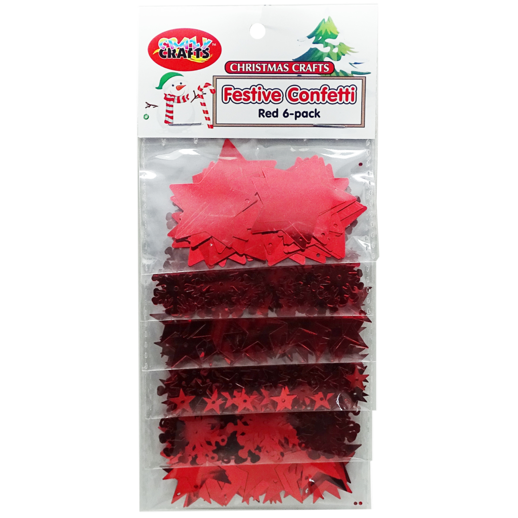 Festive Confetti Red