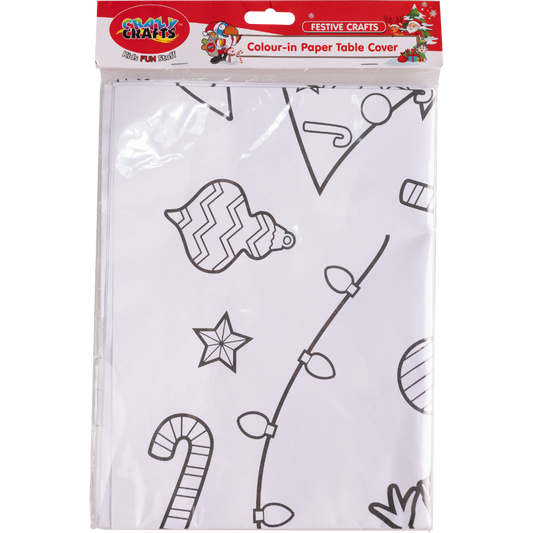 Have your kids colour in your Christmas paper table cover. Join them and have fun. Colour in the holiday cheer. With this paper table cover, your kids can flex their creative muscles while you join in on the fun. After your feast, just toss it away to make clean-up a cinch!