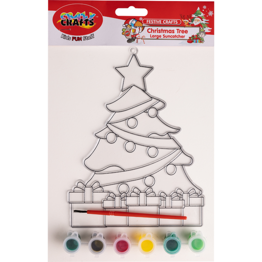 Festive Crafts - Large Christmas Tree Suncatcher