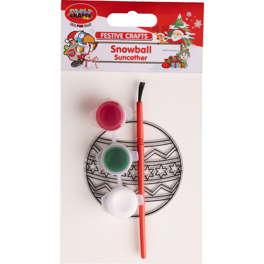 Festive Crafts - Snowball Suncatcher