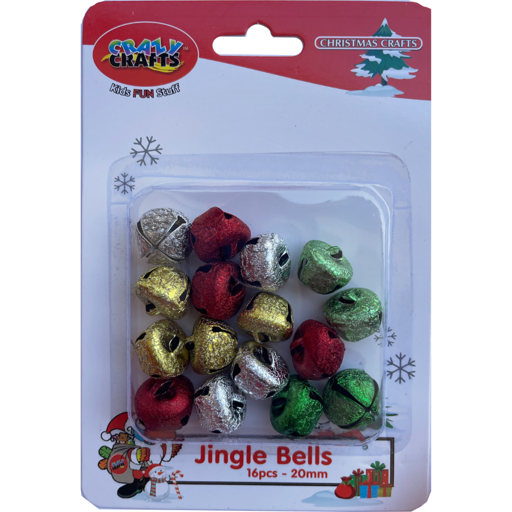 Festive Jingle Bells Blister Pack 20mm