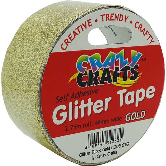 Glitter Tape Self Adhesive - Gold