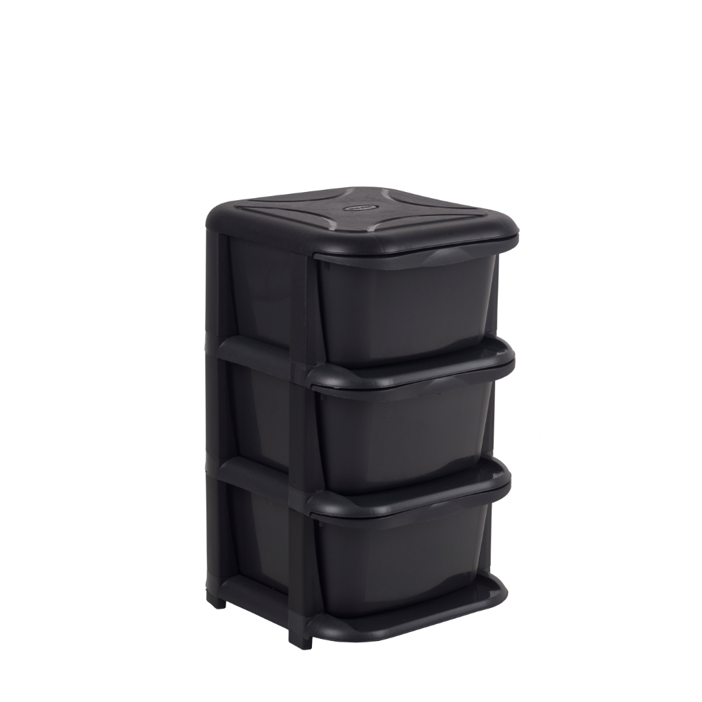 3 Drawer Chest (Bl | Black)