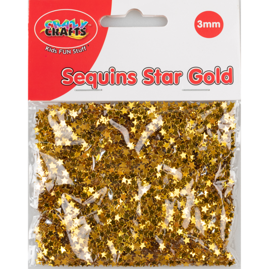 Sequins Star Gold 3mm