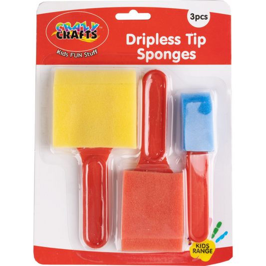 Kiddies dripless tip sponge - 3pcs