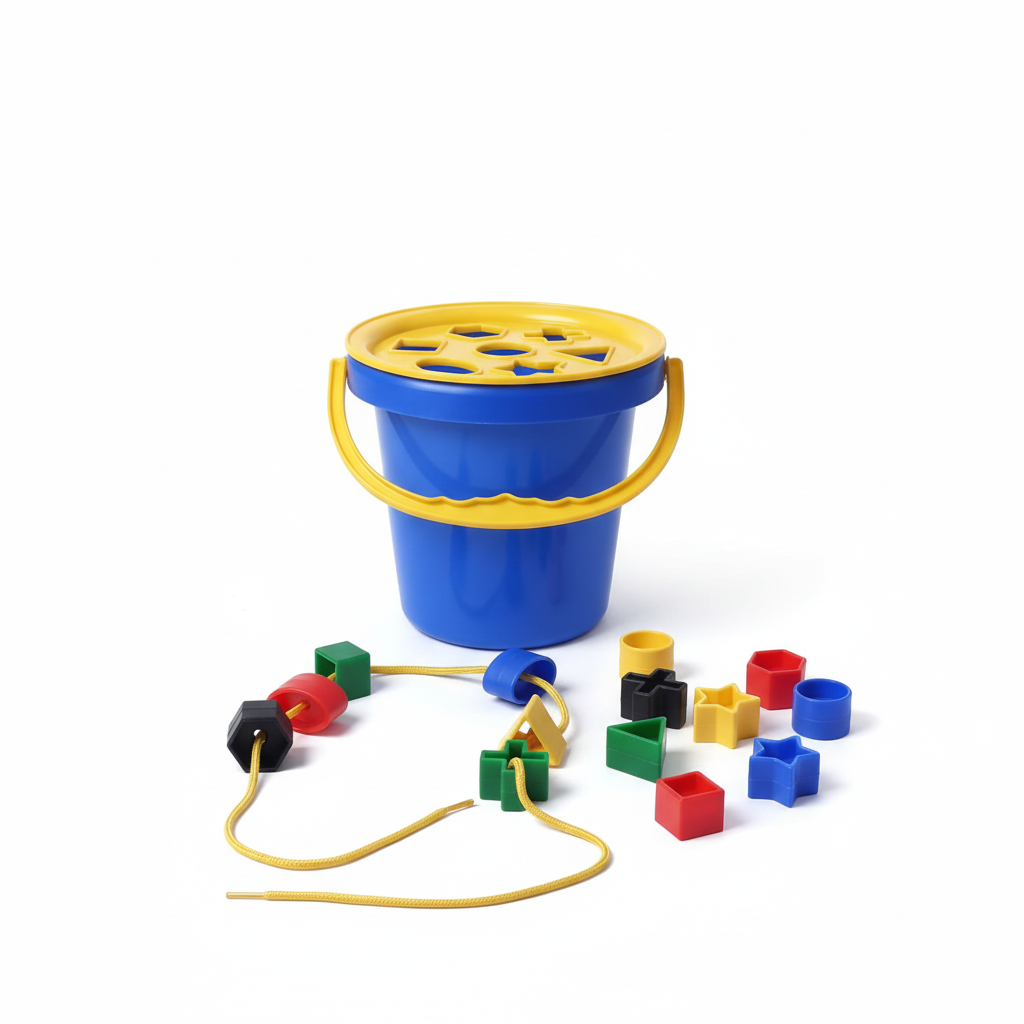 Shape Sorting Bucket Set. Fun Learning & Easy Storage