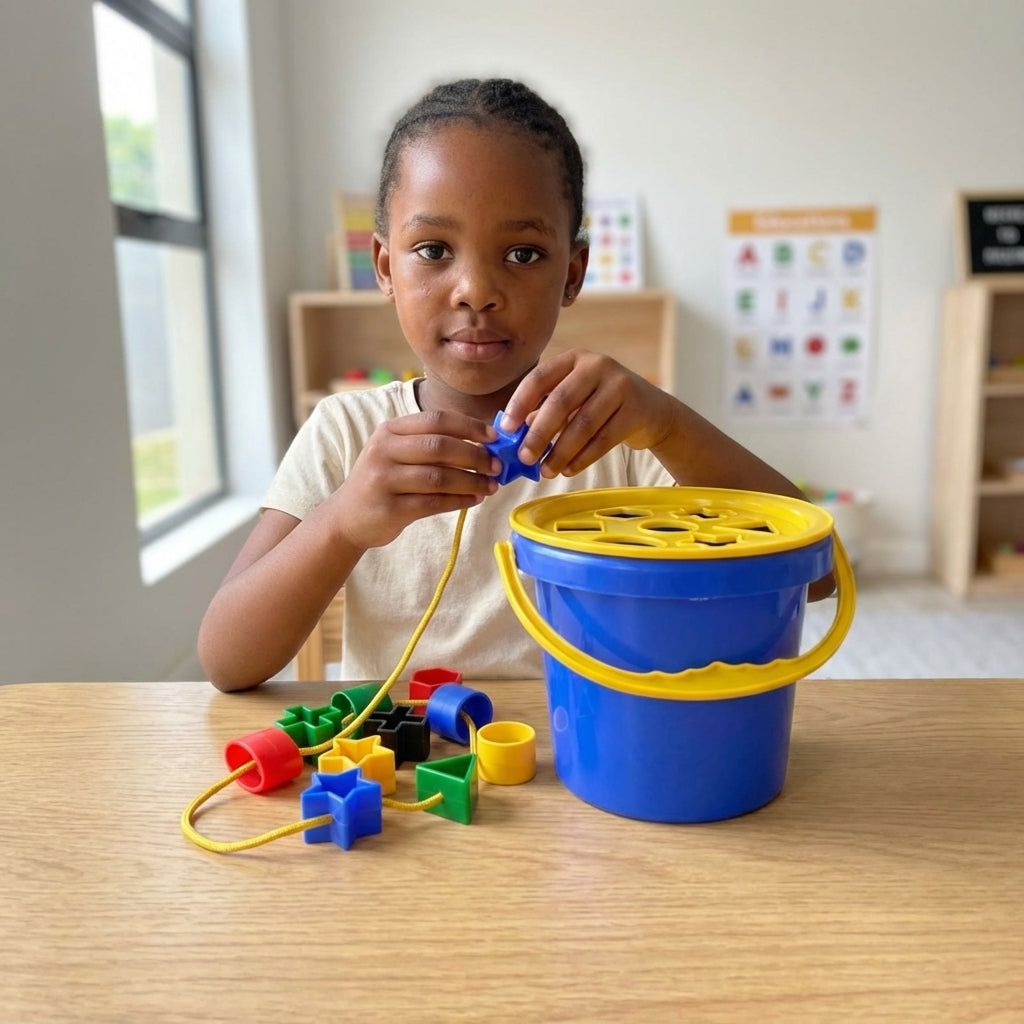Shape Sorting Bucket Set. Fun Learning & Easy Storage