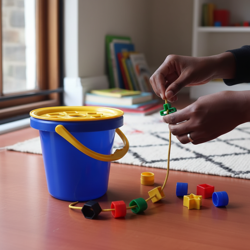 Shape Sorting Bucket Set. Fun Learning & Easy Storage