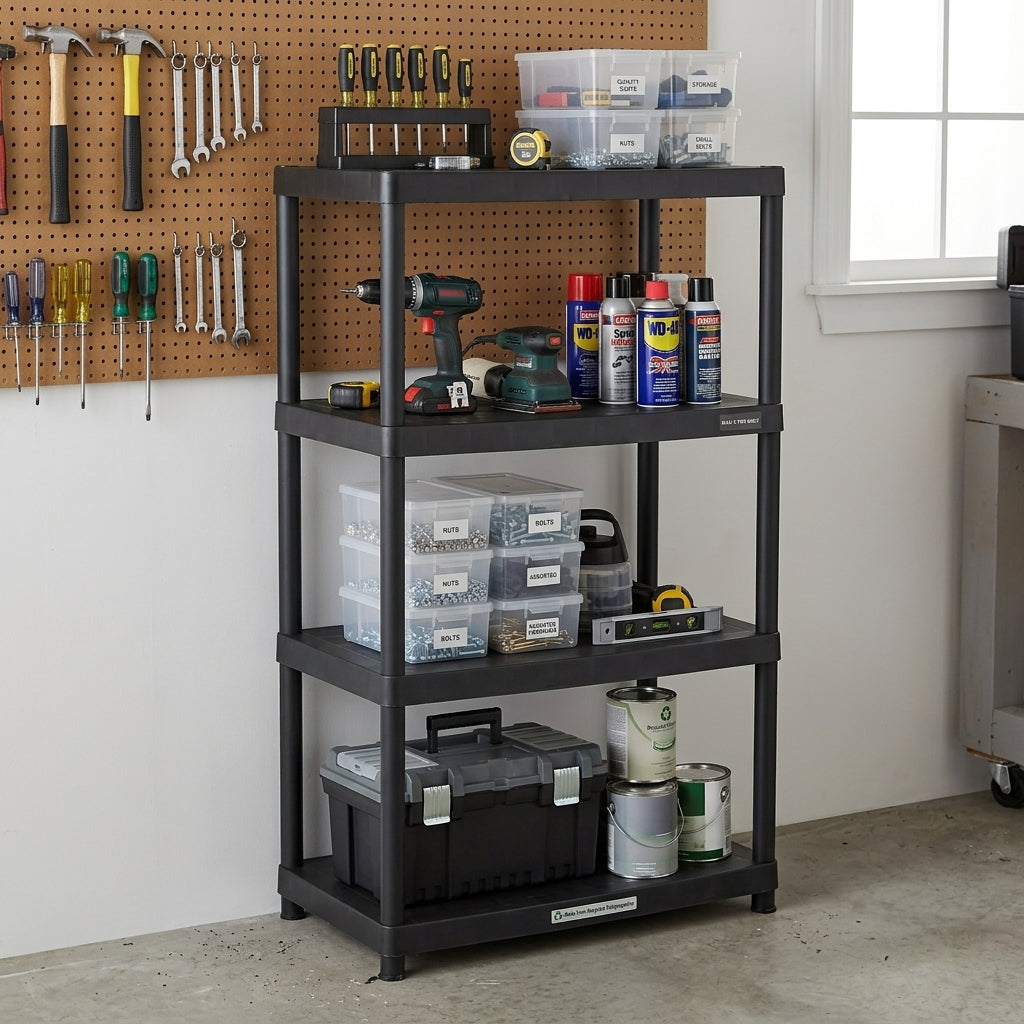 Maxi 4 Tier Shelf Black