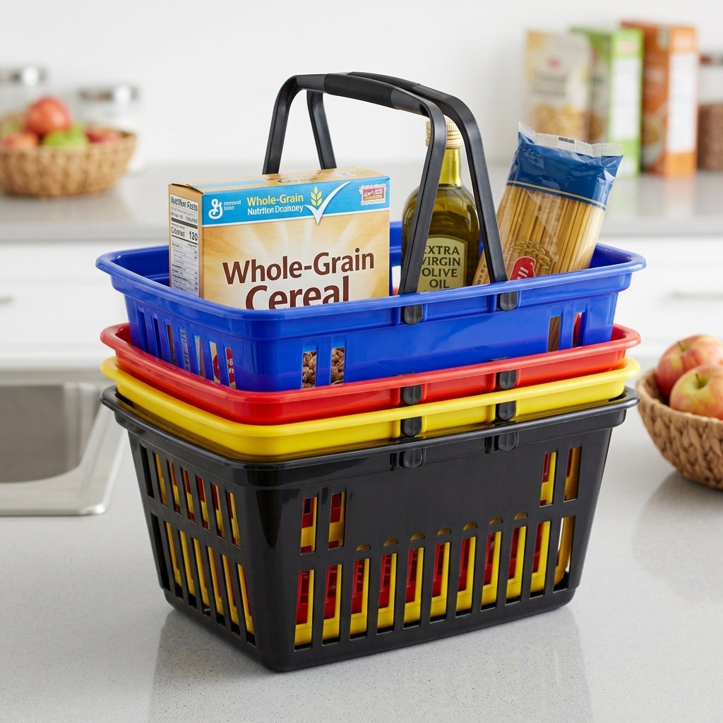 Shopping Basket Med Black
