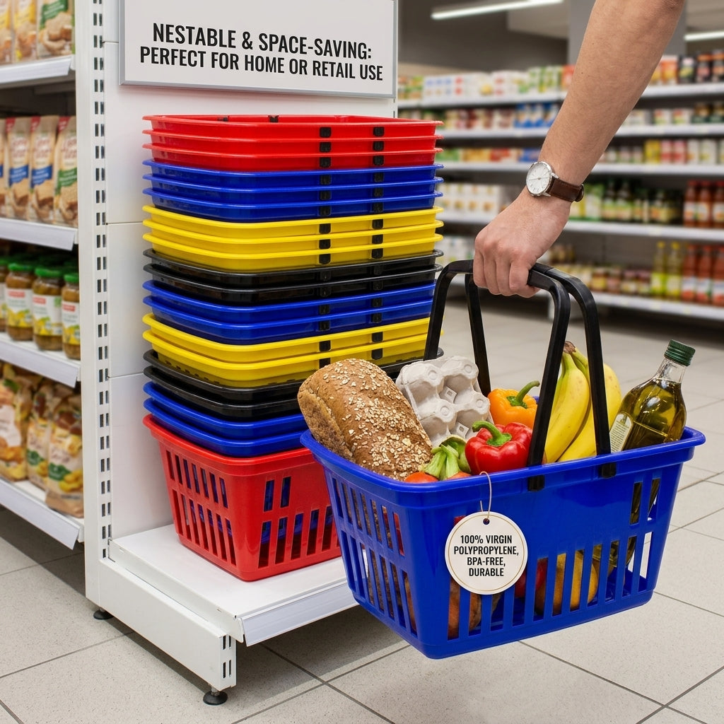 Shopping Basket Med Black