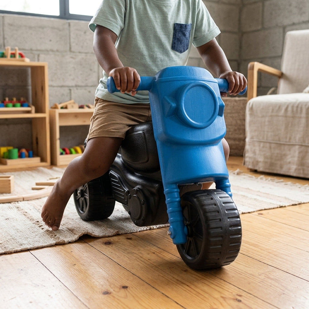 Kids Ride On Scooter. Stable First Bike for Toddlers (Black)