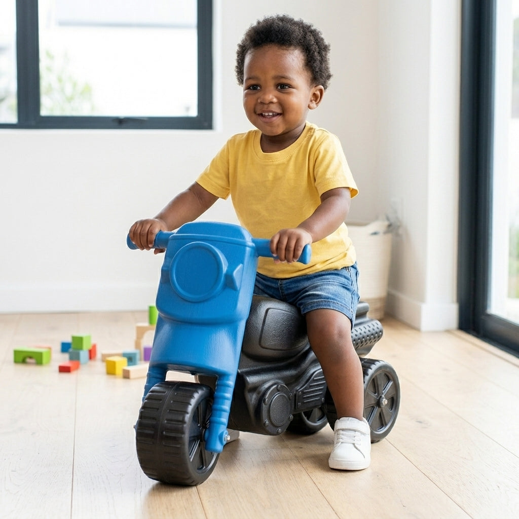 Kids Ride On Scooter. Stable First Bike for Toddlers (Black)