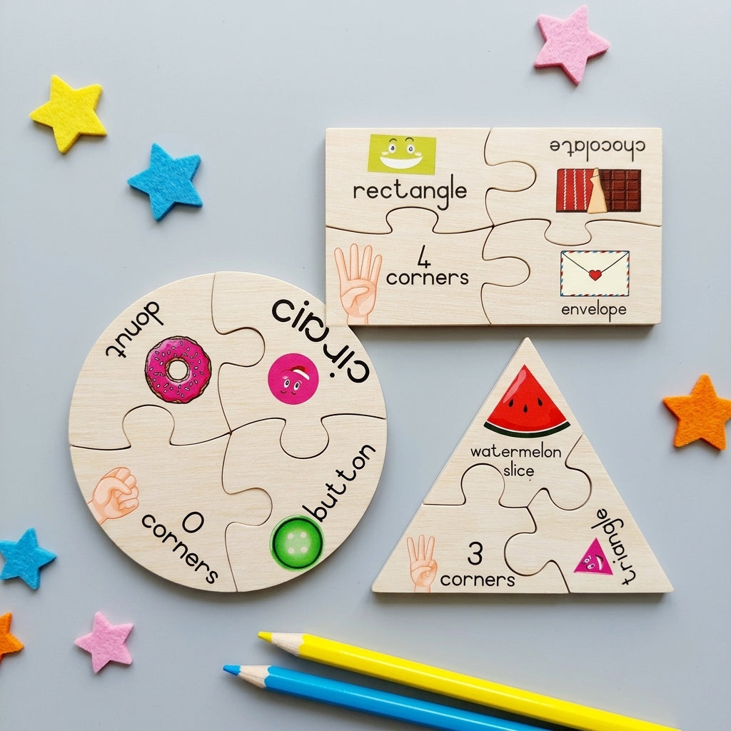 Craft-Ucation Puzzles English - Shapes (43 Pieces)