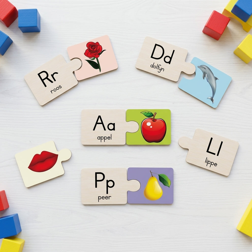 Craft-Ucation English Puzzle - Alphabet (52 Pieces)