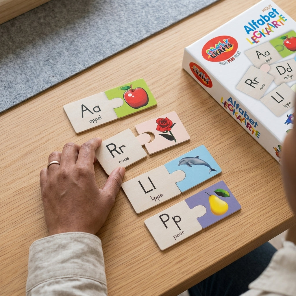 Craft-Ucation English Puzzle - Alphabet (52 Pieces)