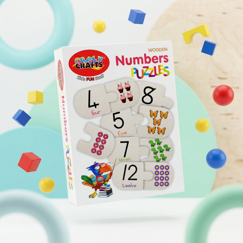 Craft-Ucation Puzzle English - Numbers (32 Pieces)