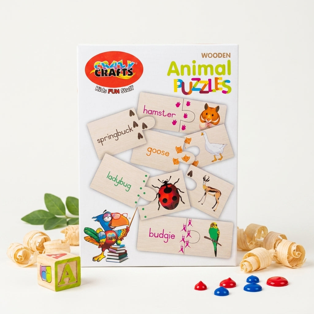 Craft-Ucation Puzzles English - Animals (60 Pieces)