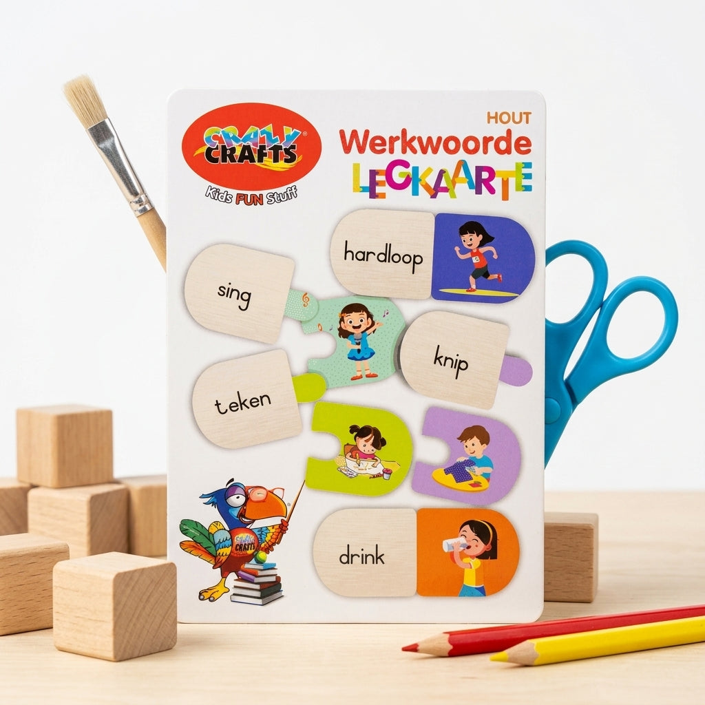 Craft-Ucation Puzzles Afrikaans - Werkwoorde (54 Pieces)