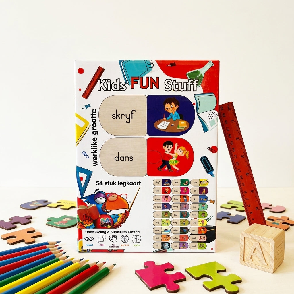Craft-Ucation Puzzles Afrikaans - Werkwoorde (54 Pieces)